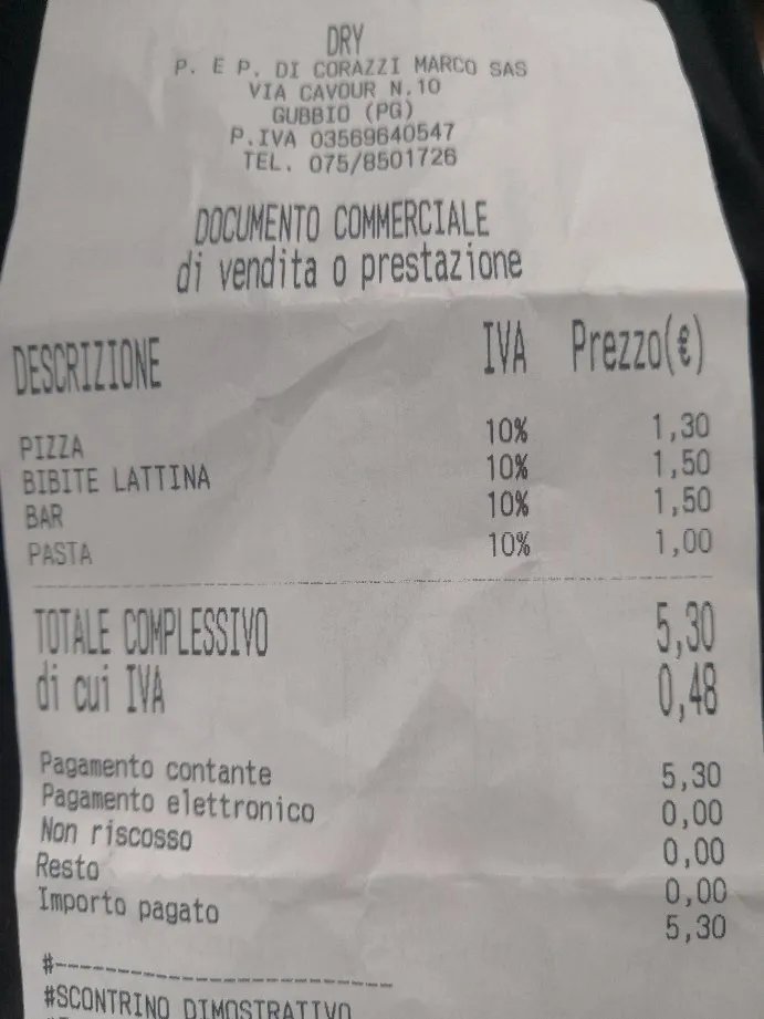Dry Pizzeria Piadineria