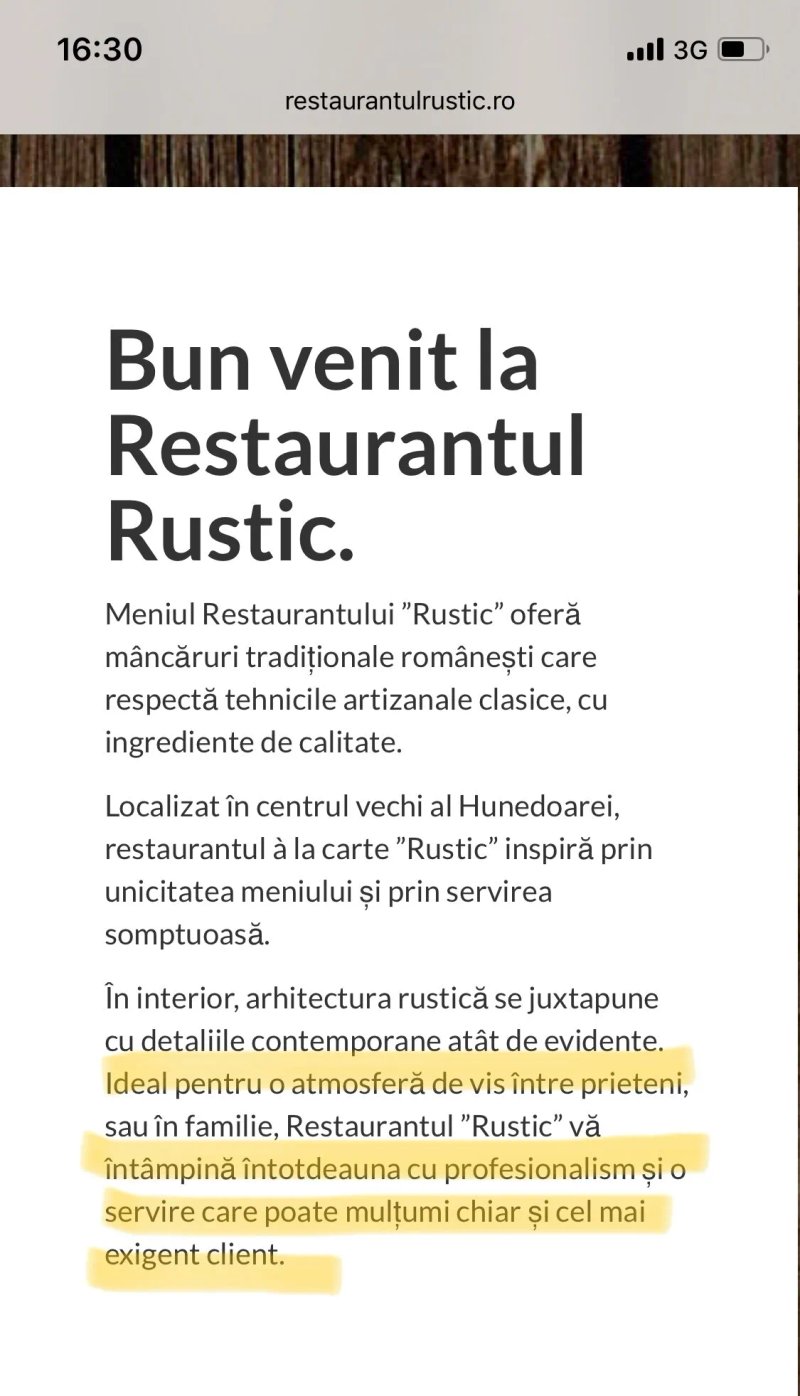 Rustic Restaurant
