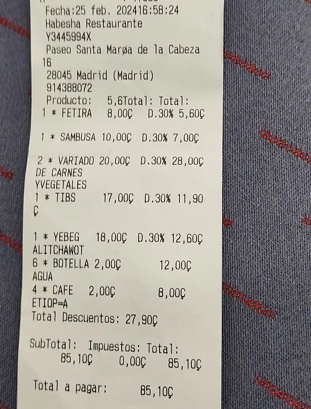 Restaurante Etiope Habesha