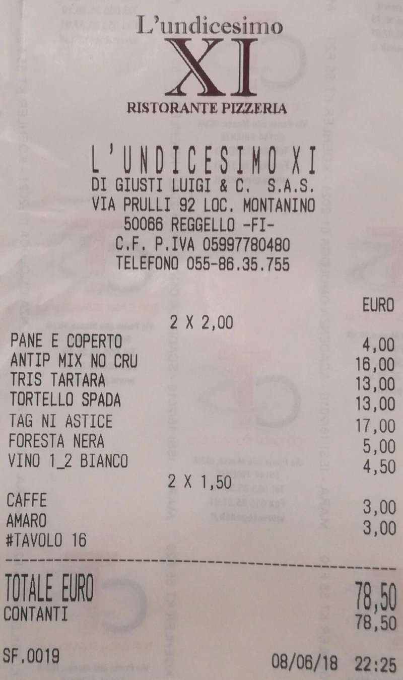 Ristorante Pizzeria L'Undicesimo