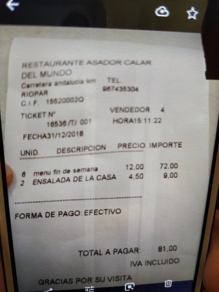 Restaurante Asador Calar del Mundo