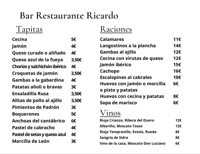 Bar Restaurante Ricardo