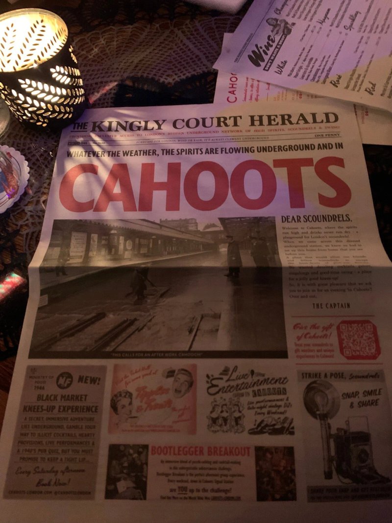 Cahoots Underground