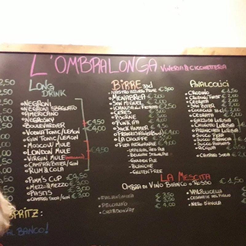 L'Ombralonga Dal Veneziano Vineria Cicchetteria