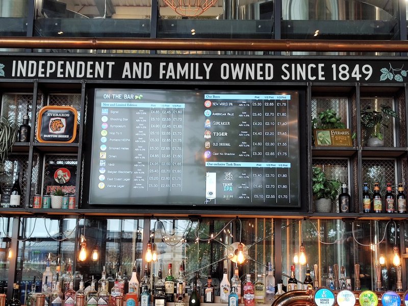 The Beer Hall at Everards of Leicestershire