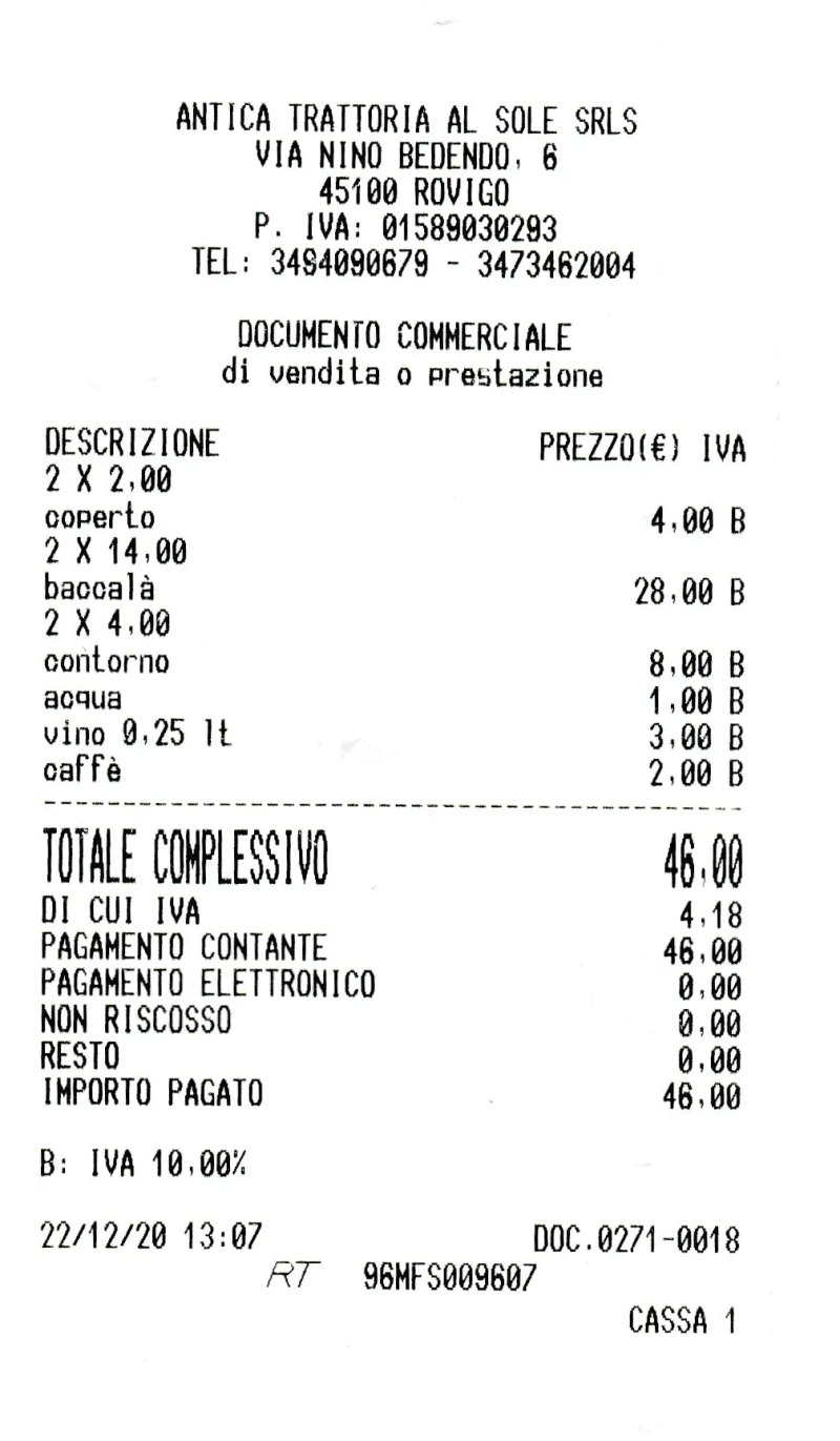 Antica Trattoria Al Sole