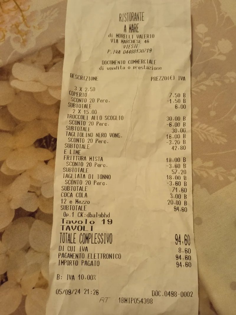 Ristorante Pizzeria A’mare