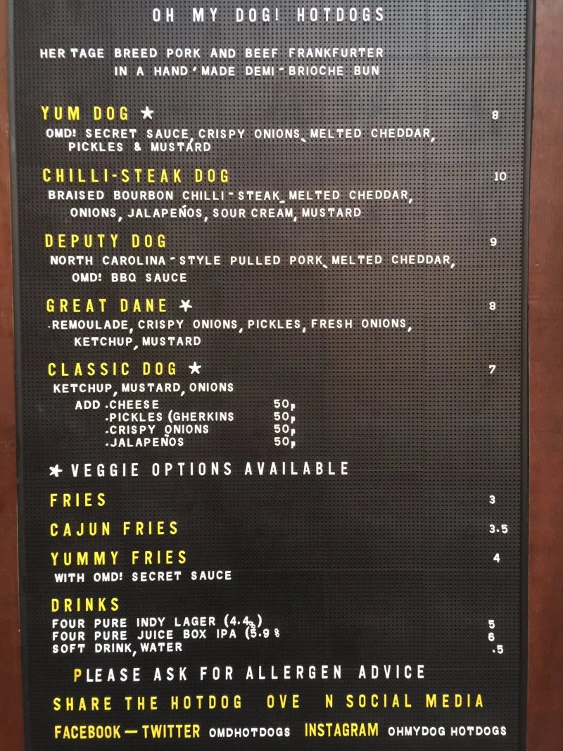 Oh My Dog! Hot Dogs Southbank