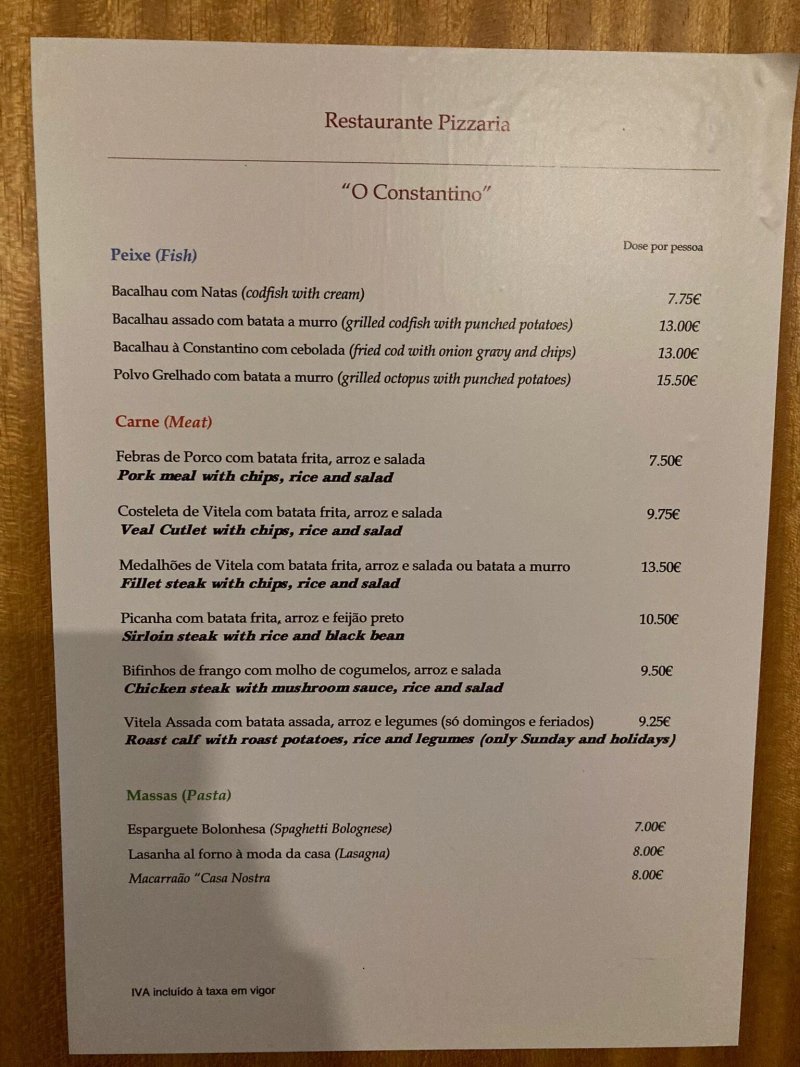 Restaurante Pizzaria o Constantino