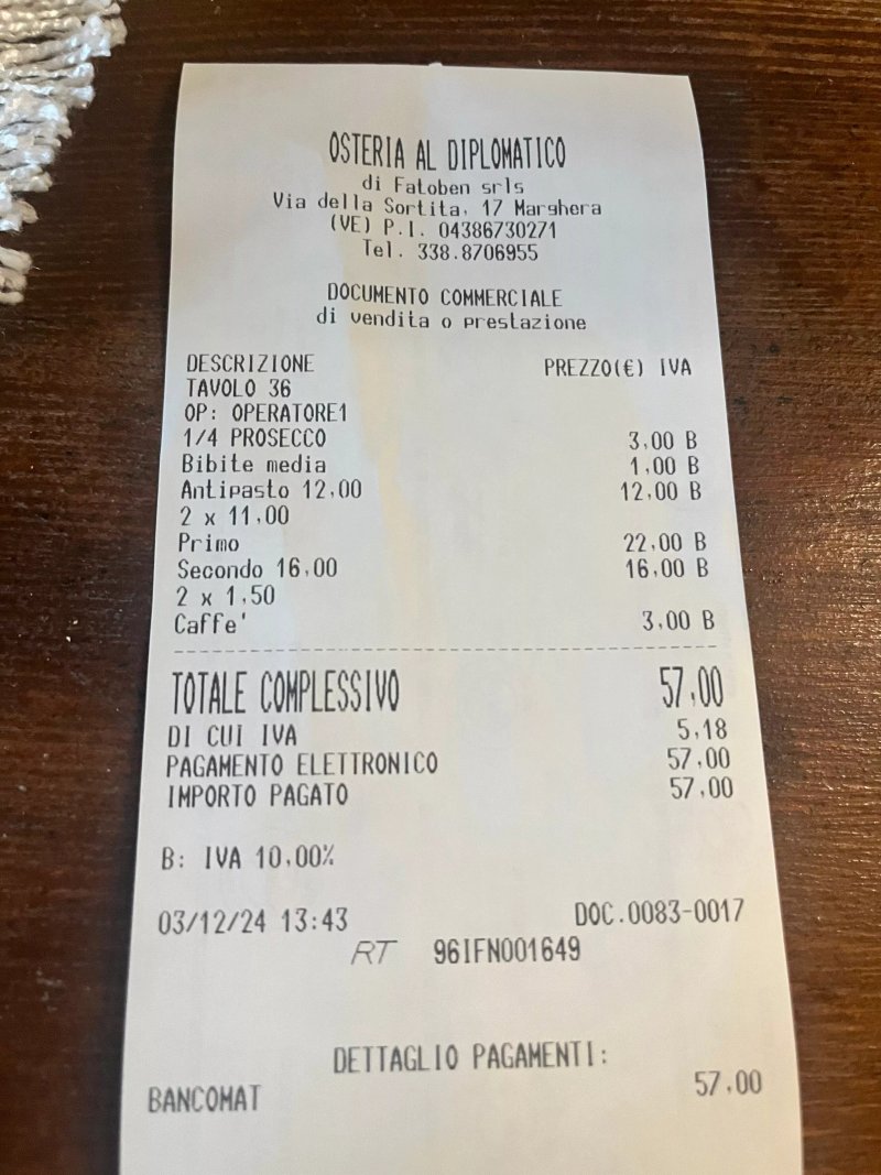 Osteria al Diplomatico