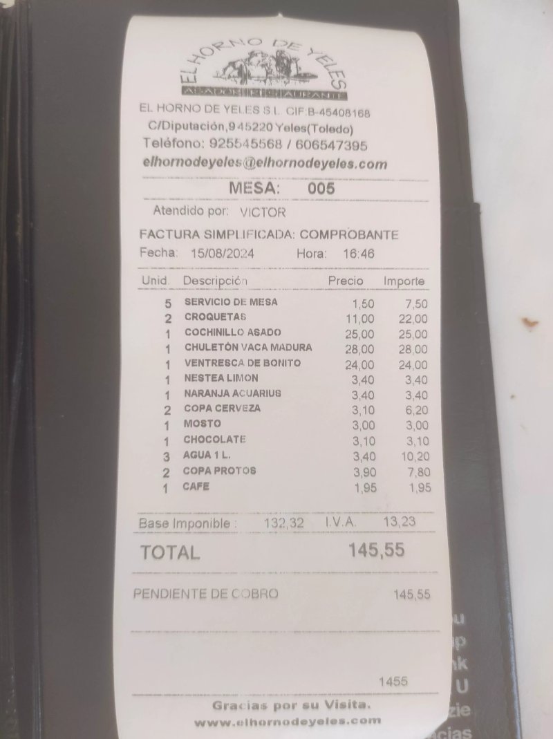Restaurante-Asador El Horno de Yeles
