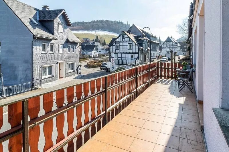 Spacious and modern vacation home with a beautiful view over the village, near