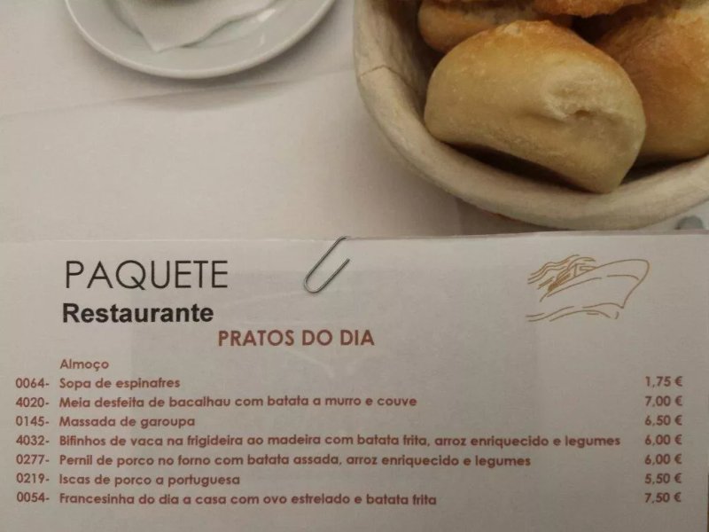 Restaurante Paquete