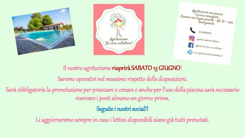 Ristorante dell’Agriturismo La Casa Sull’Albero