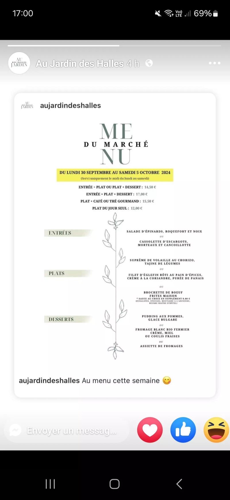 Au Jardin des Halles