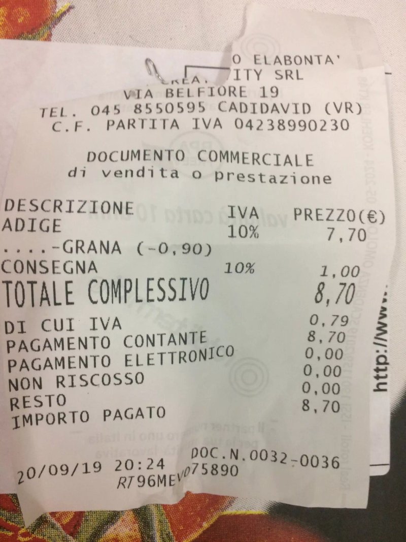 Pizzeria d'asporto Elabonta
