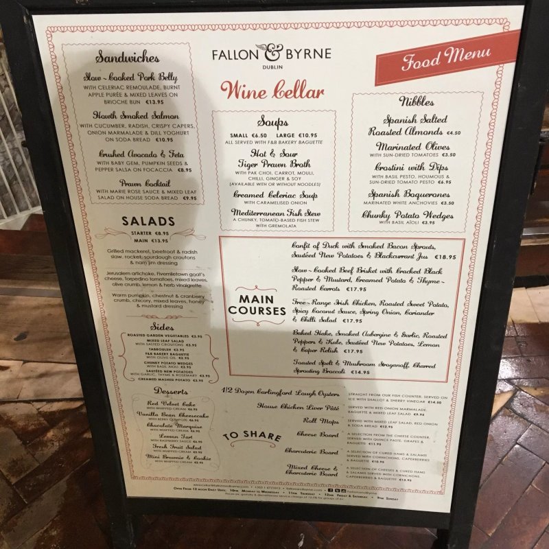 The Dining Room At Fallon & Byrne