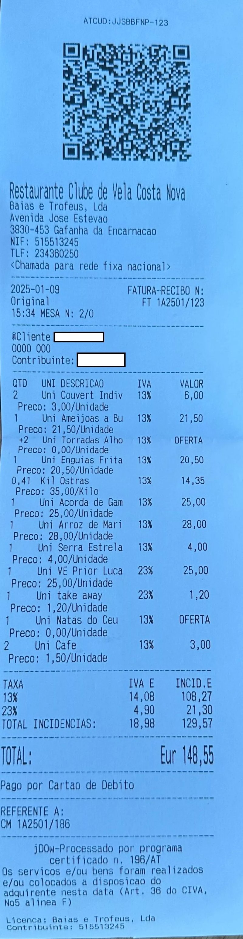 Restaurante Clube de Vela