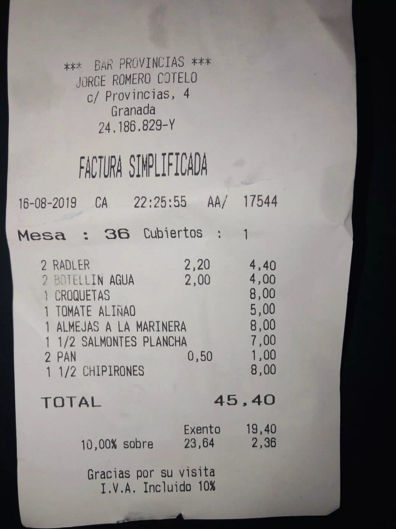Bar Provincias