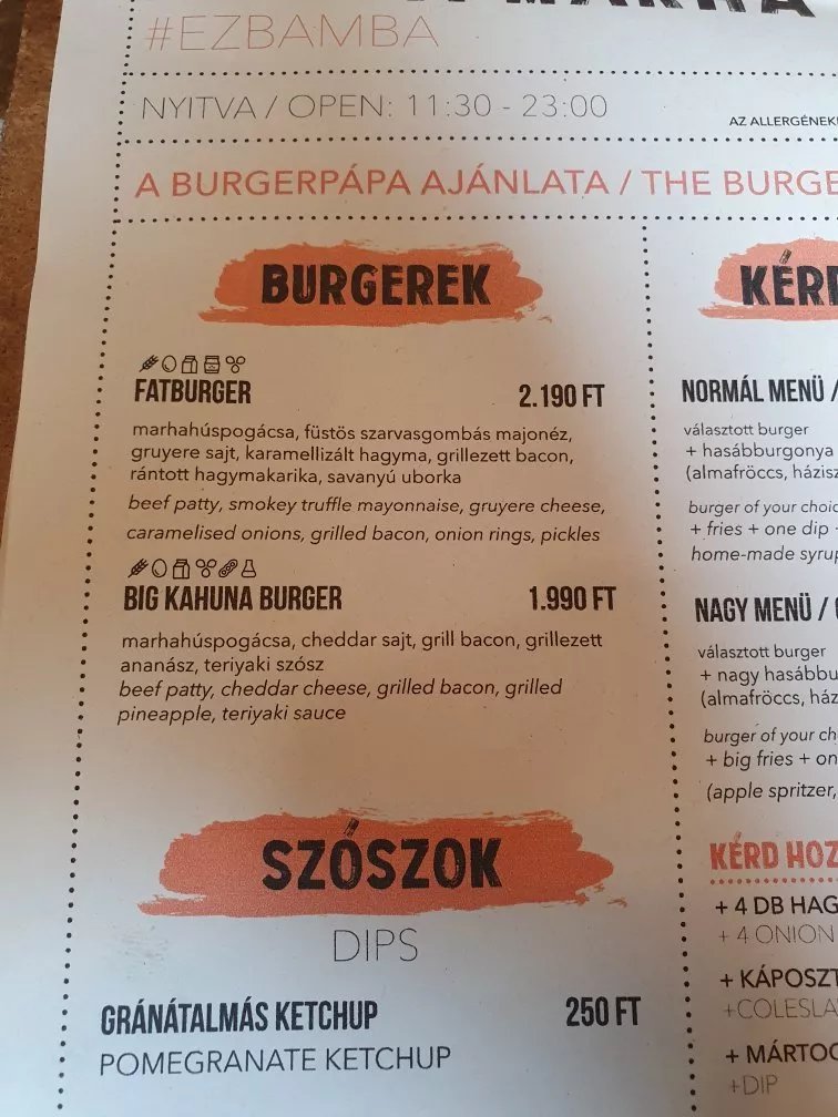 Bamba Marha Burger Bar