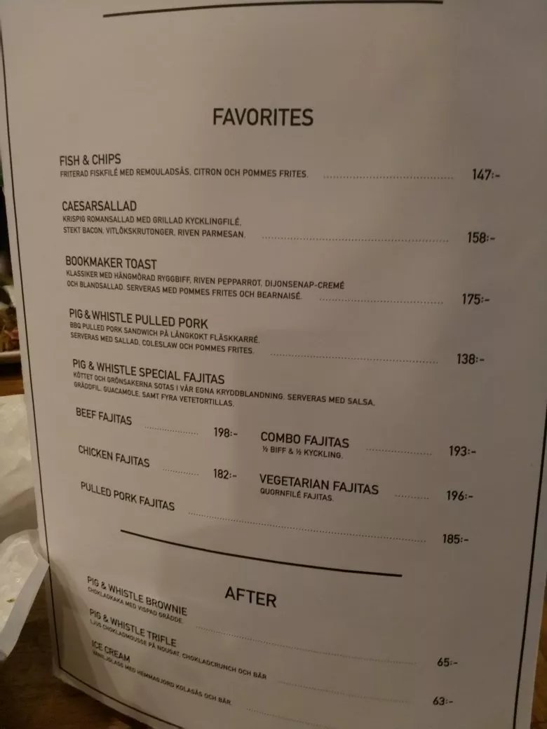 Pig & Whistle