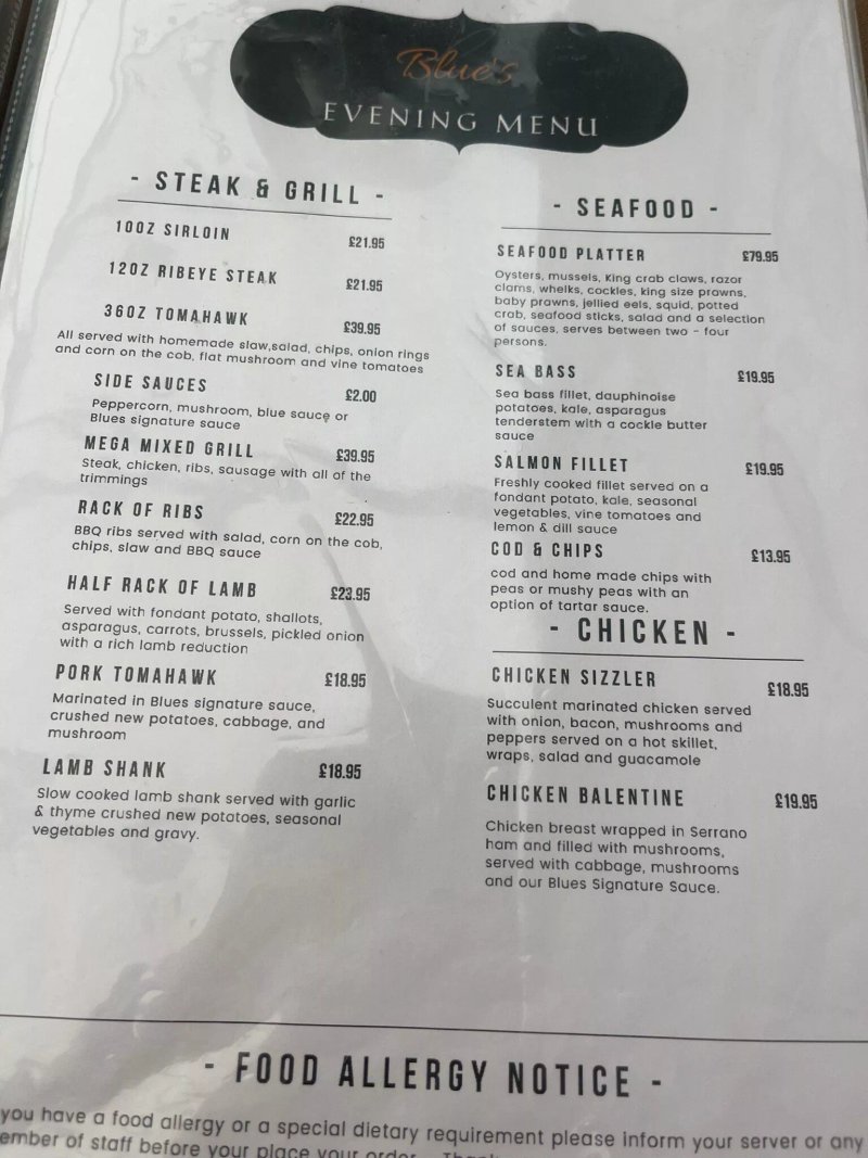 Blue's Restaurant & Bar
