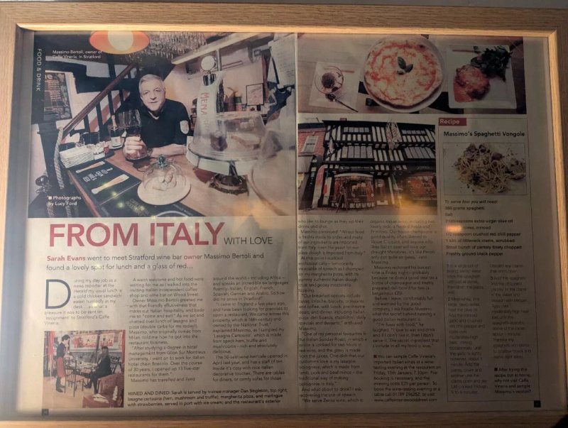 Cafe Vineria, Stratford-upon-Avon