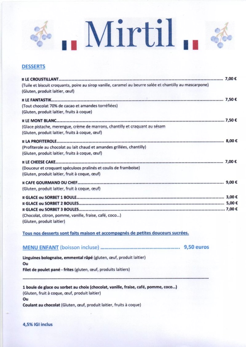 Restaurant Mirtil