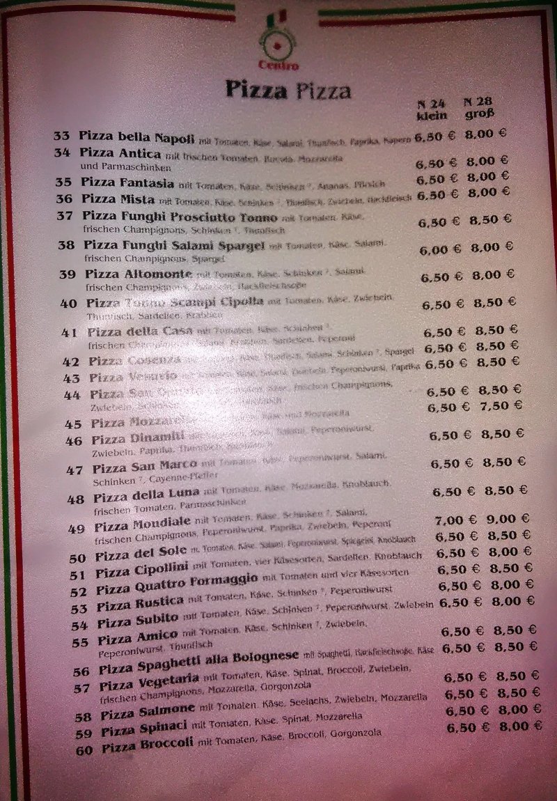 Restaurante Pizzeria Centro