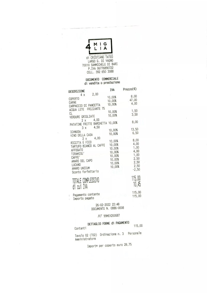 4 Miglia - Braceria - Ristorante