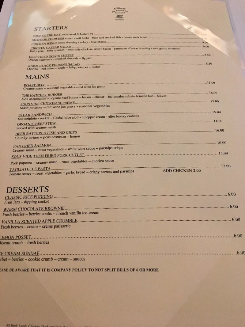 The Hatchet Inn Gastropub