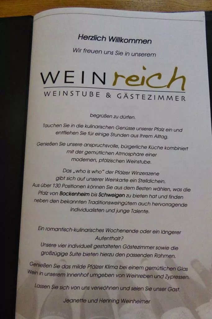 Weinstube Weinreich