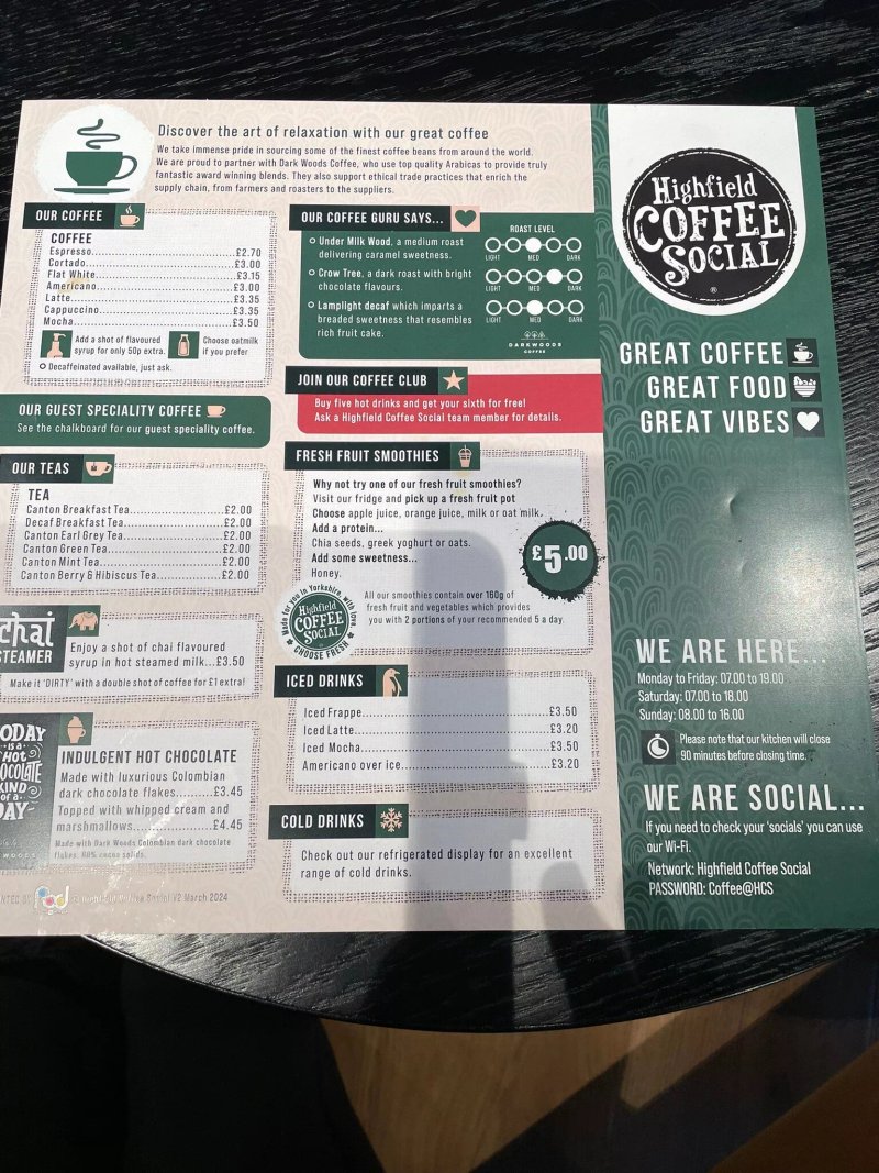Highfield Coffee Social