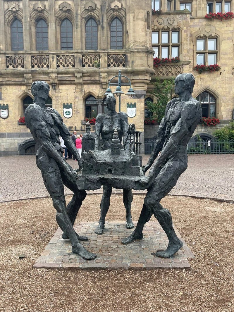 Burger Tragen Ihre Stadt