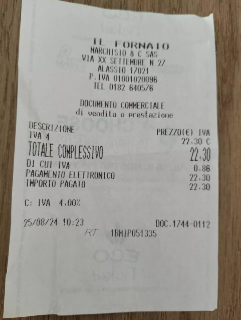 Il Fornaio Di Alassio