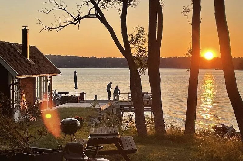 Seaside century house with beautiful sunset and big jetty with sauna
