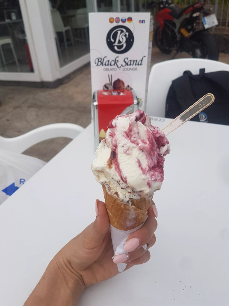 Black sand gelato & lounge