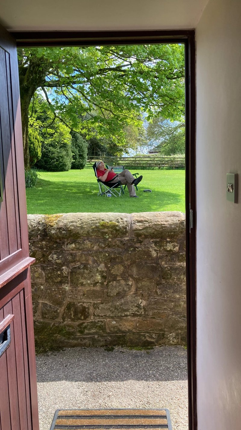 A detached farmhouse with views down the Derwent Valley.