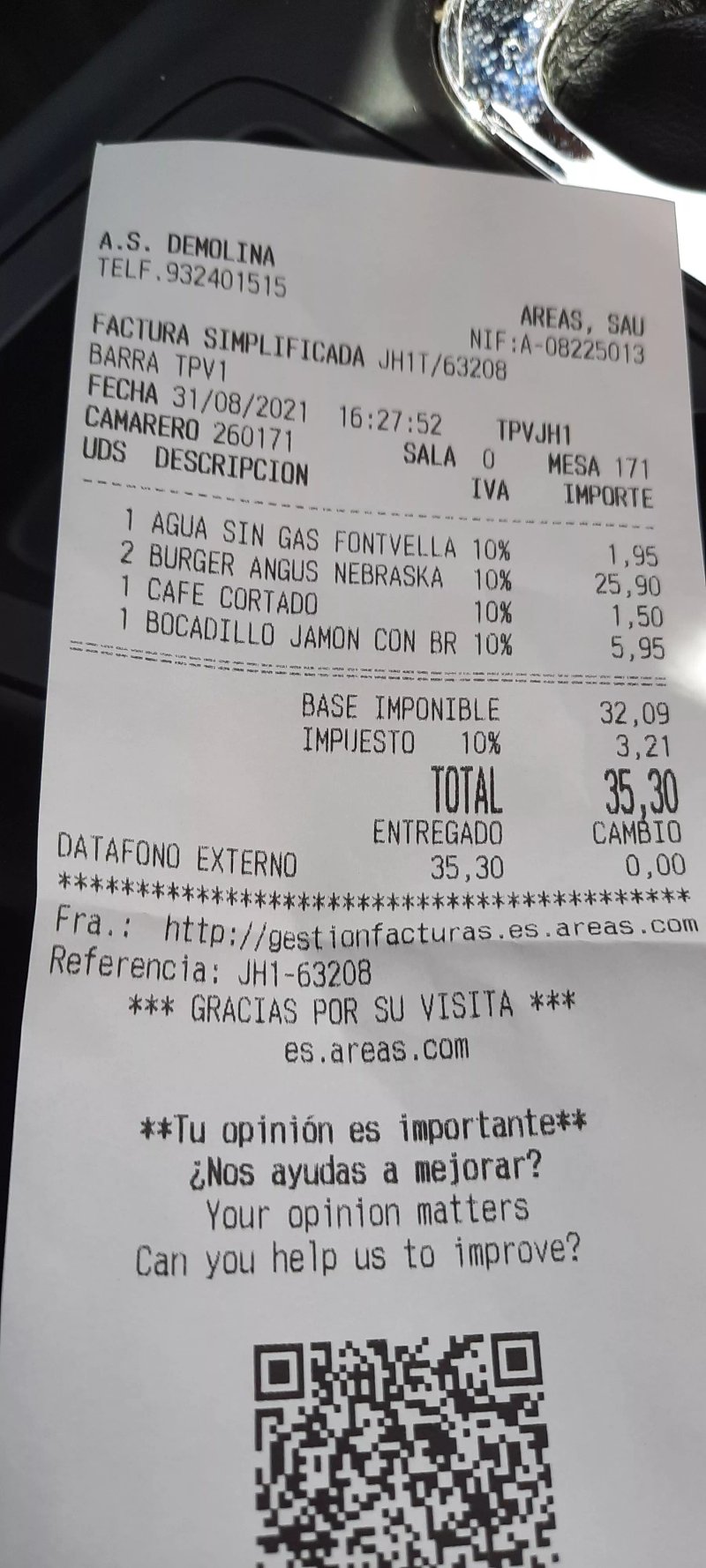 Restaurante Area De Molina