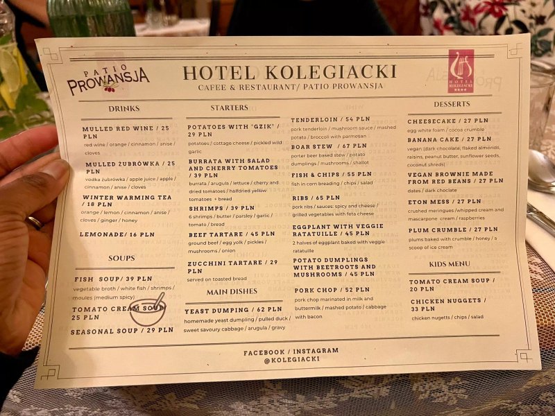 Hotel Kolegiacki - Restauracja
