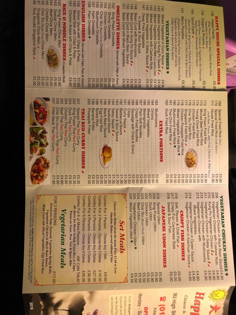 Happy House Chinese Take Away