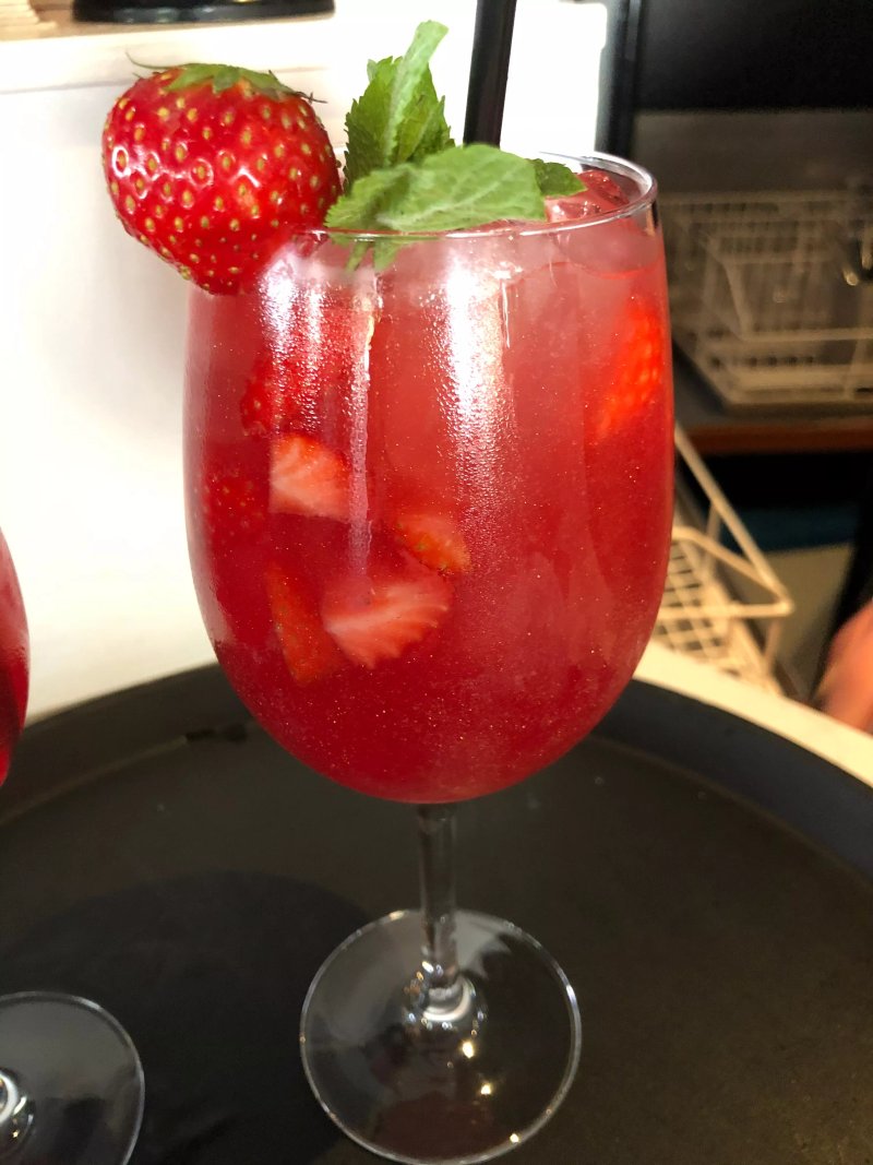 Blauw eten en drinken