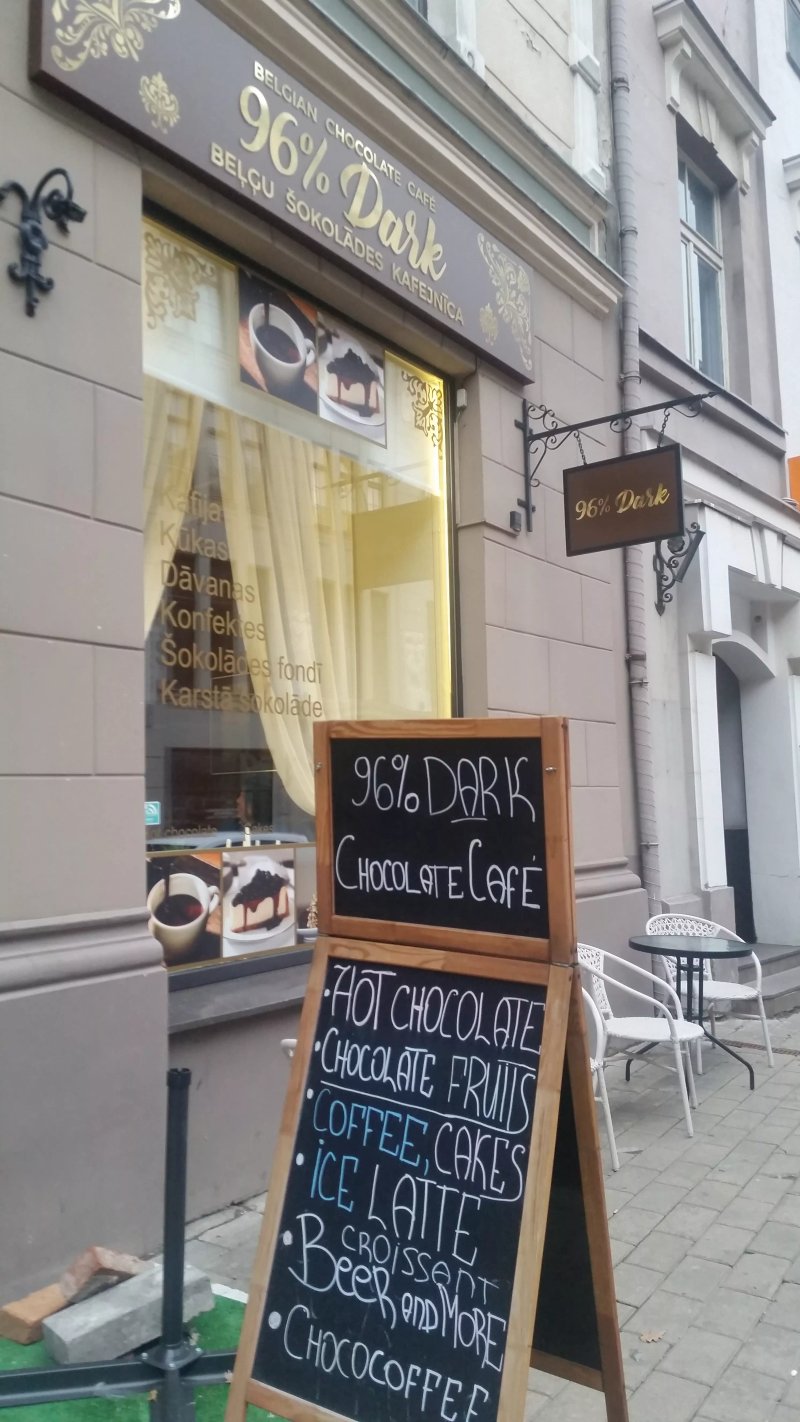 Belgian Chocolate Cafe "96% DARK"