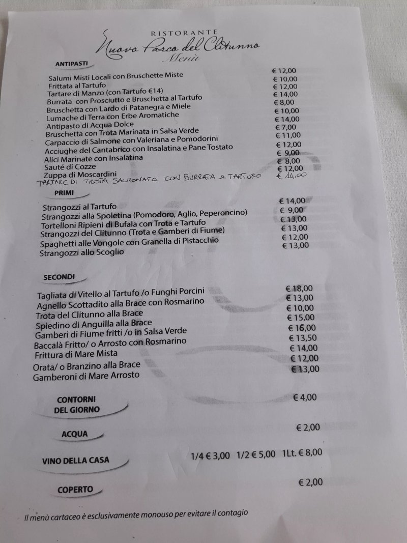 Ristorante Nuovo Parco Del Clitunno
