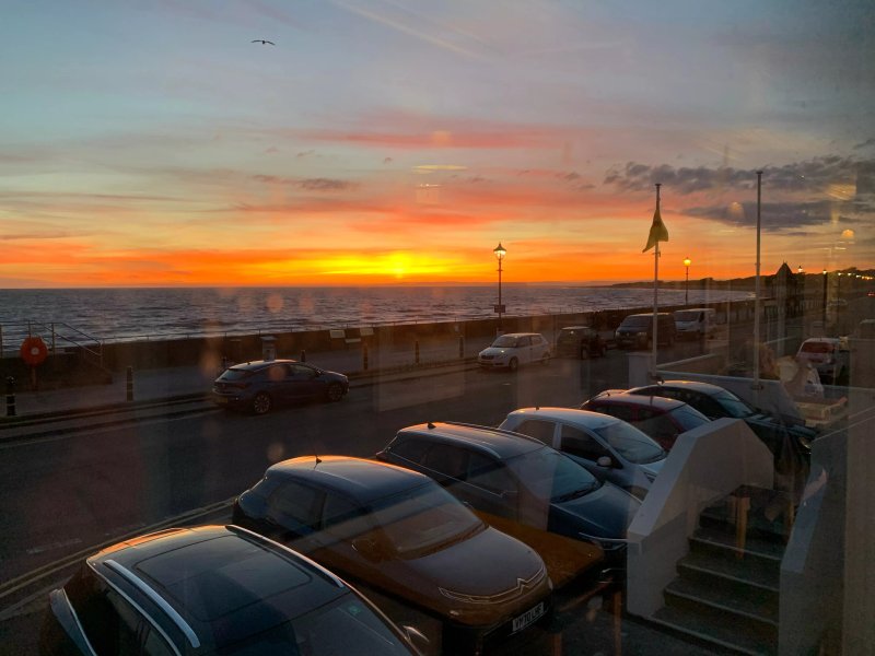 The Royal Clarence Hotel (on the seafront)