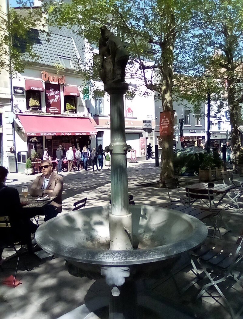Rue Du Vieux Marche Aux Grains Fountain