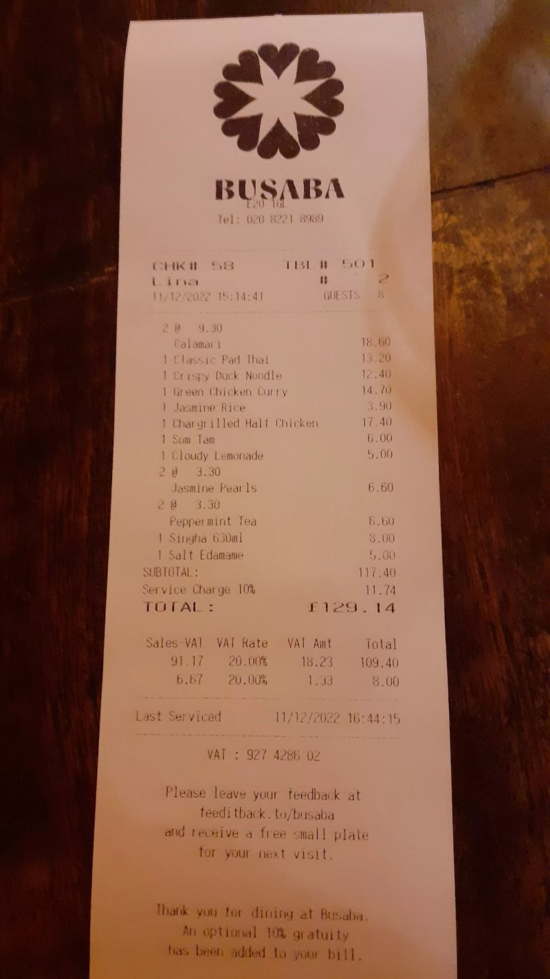 Busaba Westfield Stratford City