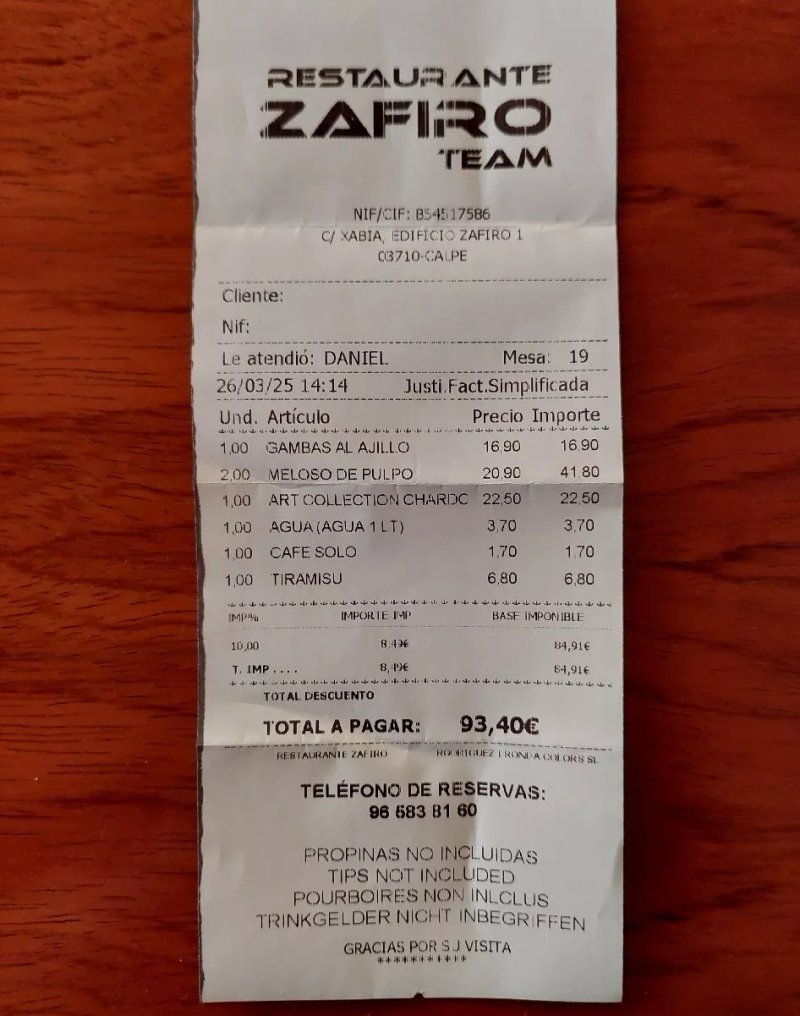 Restaurante Arroceria Zafiro