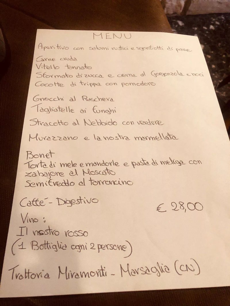trattoria del miramonti