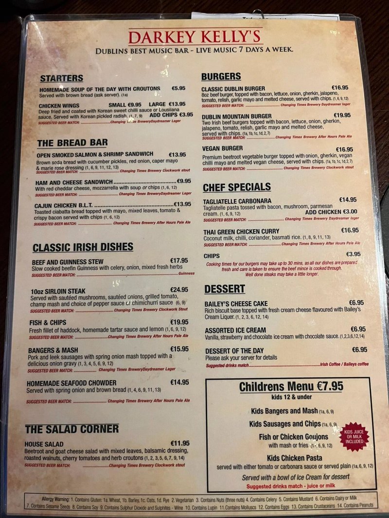 Darkey Kelly's Bar & Restaurant